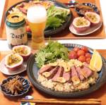 ㅤㅤㅤㅤㅤㅤㅤㅤㅤㅤㅤㅤ❁︎晩ごはん・ガーリックステーキライス・ミニトマトの甘酢漬け・水菜のサラダ・きんぴら・パッションフルーツㅤㅤㅤㅤㅤㅤㅤㅤㅤㅤㅤㅤㅤㅤ&hellip;のInstagram画像