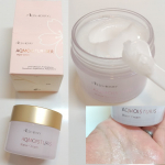 #AQMOISTURISER #保湿水分クリーム を使っています🎵角質層内で水と油の連続層#ラメラ構造 になり、水分蒸散がしにくくなる特徴があるクリームです📝こっくりしたクリームで少し&hellip;のInstagram画像