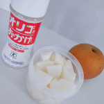 「オリゴのおかげ(シロップタイプ)」..オリゴ糖を主成分としたプレバイオティクス食品です。.最近梨をたくさんいただいたので、今回「オリゴのおかげ」を使って超簡単シロップ漬けを作りま&hellip;のInstagram画像
