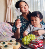 My son loves Bisco🧇🧁I made a handmade banana roll cake🍌🍰It was a fun afternoon(*&acute;꒳`*)@glico_sm&hellip;のInstagram画像