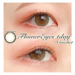 . ◎FlowerEyes 1day Crochet colour:シスルブラウンDIA:14.2mmBC:8.6mm着色直径:13.0mm  FlowerEe&hellip;のInstagram画像