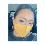 &nabla;今日はスカッと秋晴れ〜🍂🍁秋にピッタリなゴールド🤍🤍🤍色彩心理研究者　春田博之医師監修☑️色彩マスク【ゴールド】自信・意欲@aroma_de_mask @well&hellip;のInstagram画像
