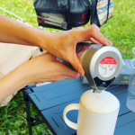 ⁡..キャンパーの聖地ふもとっぱらデビュー！！😭💕💕⁡もう感動の連続で...しばらくはキャンプネタ投稿になりそうです。⁡まず！到着したらビールでしょう！！！⁡&hellip;のInstagram画像