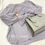 きれいめポンチ素材キャンディスリーブカットソー商品番号：BGR0121B0002お手入れしやすいポンチ素材❤️キャンディースリーブが可愛い☺️✨153㎝Sサイズでジャストで&hellip;のInstagram画像