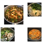 ・・・『お野菜たっぷりお味噌汁と　　　　　　　　　きんぴらごぼう』・・・日替わりお味噌汁♪ほうれんそう、きのこ類に揚げの入った自家製味噌のお味噌汁♪仕上&hellip;のInstagram画像