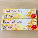 ●フラワーアイズワンデーカラーコンタクトを使ってみました。いろんな種類がある中、私が選んだのはアネモネブラウンです♪一箱10枚入りのワンデーカラコンで、DIA14.5mm。&hellip;のInstagram画像