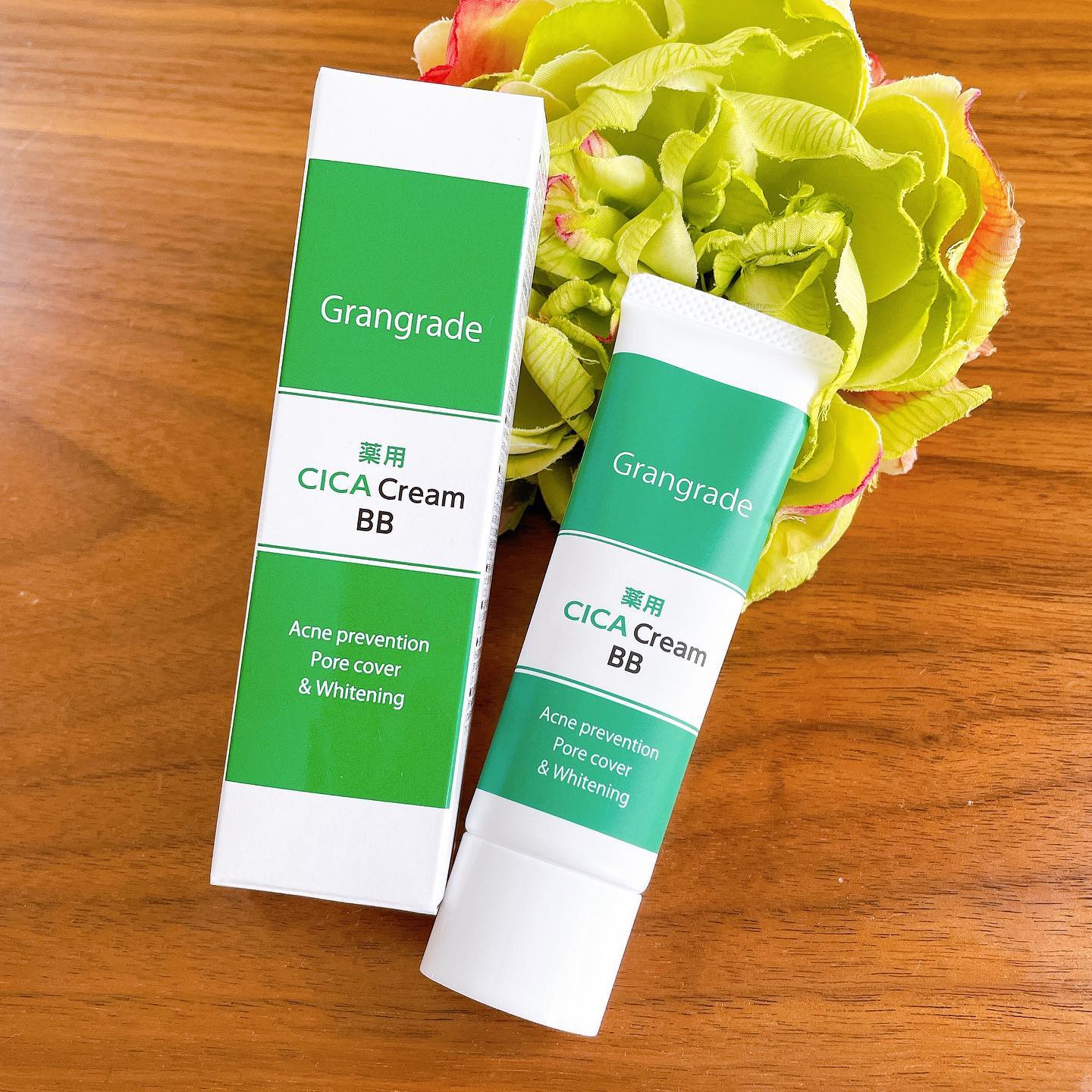 口コミ投稿：Grangrade(グラングレイ) 薬用CICAクリームBBを使ってみました😊💕崩れにくいのに石け…