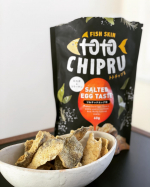 以前にもご紹介したことのある、トトチップる。このソルデッドエッグの味ががクセになりすぎてリピートです✨魚の皮を使ったチップで、ロカボ＆コラーゲンというギルトフリーおやつ。今回も&hellip;のInstagram画像