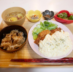 ✄- - - - - - 献立 - - - - - ✄⁡\  11月12日　夕食🍽🌿 /⁡⁡＊チキン南蛮＊丸ごとピーマンの煮浸し＊五目豆＊松茸ご飯＊さつまいもの味噌&hellip;のInstagram画像