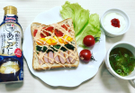 マルサンアイ様から「だし香る鮮度みそ PREMIUM あごだし・海鮮だし」をいただきました。今回はあごだしを使って作りました。コブサラダトーストみそ汁ヨーグルトコブサラダト&hellip;のInstagram画像