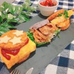 .今日の夕ご飯ミツハシライス様✨(@3284rice )✕てづくりごはん365様✨(@cook365_ )からいただいた焼きライスプレート３種類を使いました！旨辛味・五穀米&hellip;のInstagram画像