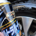 「ウルトラハードコーティング タイヤ用」..タイヤをコーティングし、新車以上の輝きにするスプレータイプのタイヤワックスです。.初めて車のタイヤワックスを使いました！洗車やワック&hellip;のInstagram画像