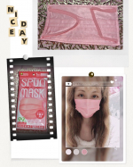 スパンレース製法の不織布を使うことで上品な「艶」と「発色」でオシャレが楽しめる不織布カラーマスク✨SPUN MASK（スパンマスク）のピンク色を使ってみました💞布のような柔らかな質感で&hellip;のInstagram画像