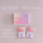 .🎀⌒⌒⌒⌒⌒⌒⌒⌒⌒⌒⌒⌒⌒⌒⌒🎀GENISH04 Crema🎀⌒⌒⌒⌒⌒⌒⌒⌒⌒⌒⌒⌒⌒⌒⌒🎀1month用のカラコン#GENISH の 04 Cremaを&hellip;のInstagram画像