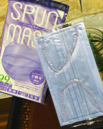 可愛いマスク❤️布のような上品な艶と質感が特徴のスパンレース製法という接着剤を使わず主に水圧だけで絡め合わせていく製法で作られた不織布なんです(*^^)v衛生面にすぐれ、布のようなソフトな&hellip;のInstagram画像