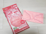 🌹..💐SPUN MASK ピンクカラー💐..３枚目着画失礼します🙇&zwj;♀️..ピンクのマスク使うのはじめてだけど意外といい感じ◎😳..肌につく面は着色が&hellip;のInstagram画像