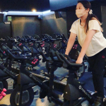 Music and dark fitness🎶🚴&zwj;♀️✨I sweated a lot💦💦💦The fun of exercising in music💕💖💓@feelcycle_offi&hellip;のInstagram画像