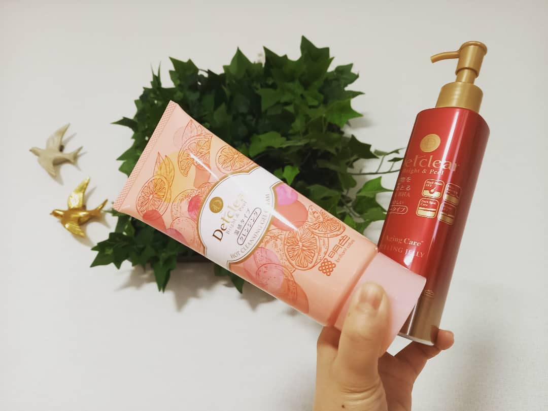 口コミ投稿：DETクリア ブライト＆ピール 【ホットクレンジングジェルクリーム】と【ピーリングジ…