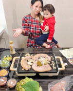 Merry Samgyeopsal🐷🎁🎄We ordered Samgyeopsal for the first time at home🏠🌟My son loves Samgyeopsal(&hellip;のInstagram画像