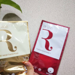 リバイシスモイスト（金） フェイスマスクとモイスチュア（赤） フェイスマスクを試してみました！モイスチュアの成分はコラーゲン、プラセンタ、ヒアルロン酸などのお肌に優しく嬉しい配合！&hellip;のInstagram画像