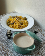 絶賛 冷蔵庫整理中〜タイムリーにも清水食品様より料理長のとっておきシェフリザーブ#あさりのコクと旨みクラムチャウダー が届きました。食いしん坊万歳🙌化学調味料無添加のスープ&hellip;のInstagram画像