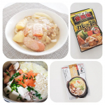 【モニター】カレー＆豆乳鍋スープ🍲今回、マルサンのカレー鍋スープと豆乳鍋スープをお試ししました。カレー鍋は、初🔰具材はカレーやカレーうどんのようにじゃがいもや人参、&hellip;のInstagram画像