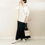 𓃟ﻌﻌﻌ❤︎𓃟ﻌﻌﻌ❤︎#ootdknit&rarr; @nissen_ladies_officialskirt&rarr; @gu_global @gu_for_all_ bag&rarr; @celin&hellip;のInstagram画像