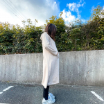 .2022.Jan...32w9month🌿.ベビーザらス限定POLO 長袖マキシワンピース ベージュお試しさせてもらった🥳.POLOブランドのフード付きマキシワンピースで&hellip;のInstagram画像