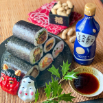 今日は節分！北北西を向いて無言で食べ切る！なんて事、うちの子達が守ってくれるわけないのでワイワイと食べました😊いつもより豪華な巻き寿司に正田醤油さんの丸大豆しょうゆ✨醤油によってはキツい感じ&hellip;のInstagram画像