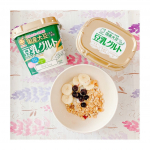 今朝の朝ごはんは、国産大豆の豆乳使用 豆乳グルト。ちょっと水切りするとギリシャヨーグルトみたいに濃厚に！@marusanai_official #国産大豆の豆乳使用豆乳グルト &hellip;のInstagram画像