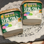 ❁⃘国産大豆の豆乳使用 豆乳グルト 400g❁⃘マルサンアイさん「豆乳グルト」をお試しさせて頂きました❁*。植物由来の乳酸菌！体に良さそうです☺️＊大豆イソフラボン＊乳成分不使&hellip;のInstagram画像