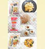 マルトモの新商品です。鶏大根と、かぼちゃのそぼろ煮はレンチンで簡単に出来上がりました。どちらも、とてもおいしくて手抜き感がないので、買い置きがあると忙しい日に便利です。かつおぶしが使い&hellip;のInstagram画像