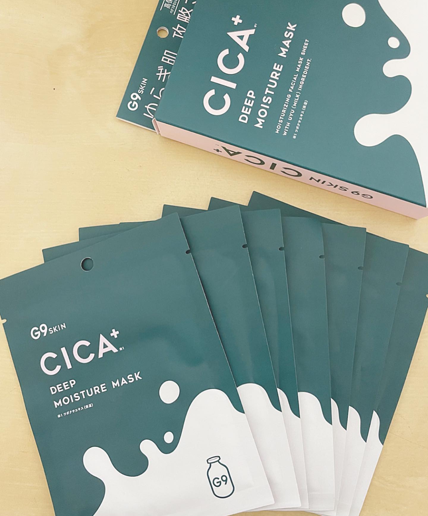 口コミ投稿：・・・韓国製CICAマスク🇰🇷・・こちらは日本限定🇯🇵・・CICA配合のものは香りが爽やか…