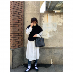 ⁡⁡⁡ぽかぽか暖かかった日 🐈🌼⁡⁡⁡⁡🏷 u0040nissen_ladies_official ニットベストとロングシャツの𝗌𝖾𝗍.⁡⁡首周りがあったかくて、シャツは丈長&hellip;のInstagram画像