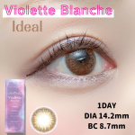 ..▶︎Violette Blanche　Ideal　&yen;1.760(税込)♡DIA 14.2mm♡BC  8.7mm♡着色直径 13.6mm♡含水率　　38%♡&hellip;のInstagram画像
