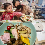 The vegetable buffet was lovely🌟I'm happy to be able to eat a lot of various vegetables🍆🌽🥬My son&hellip;のInstagram画像