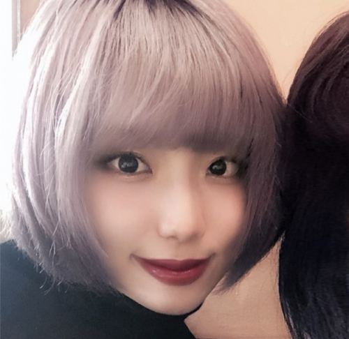 食後友人に撮られた写真。