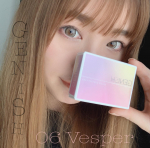 GENISH 06Vesper をつけてみました😋ちなみに裸眼は茶目👀GENISH 1month 14.5mm 度あり 𖤐&acute;-茶色系かと付けるまで思ってたけど装着するとグレー👀&acute;-&hellip;のInstagram画像