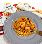 ・SNAOシリーズのパスタをお試し！この日はポモドーロにエビやほうれん草を足して見ました☺️絶賛ダイエット中で糖質は毎日気にしています😭そんな中でもパスタが食べられる幸せ💓☺️&hellip;のInstagram画像