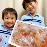 ピリっと辛い、辛子明太子！子供も大満足。