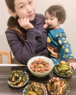 Kimchi party(^_^)🥒🥒🥒Enjoyable lunch with pork kimchi bowl and kimchi(&acute;&forall;｀*)Home rice will be even&hellip;のInstagram画像