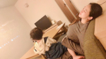 Healed in a hotel with a theater room🎥My son is very happy with the big screen📺✨✨Hotel in Ueno i&hellip;のInstagram画像