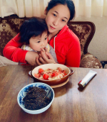 Nori kimchi for lunch(o^^o)It goes well with Western food(●&acute;&omega;｀●)Oita prefecture is getting warme&hellip;のInstagram画像