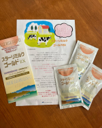 モニター当選粉ミルク？😃味はコーヒーに入れる粉のクリームみたいアイスコーヒーに入れてアイスオーレイイかも😄#免疫ミルク #スターリミルクゴールドex #idp #機能性たん白質 #免疫&hellip;のInstagram画像