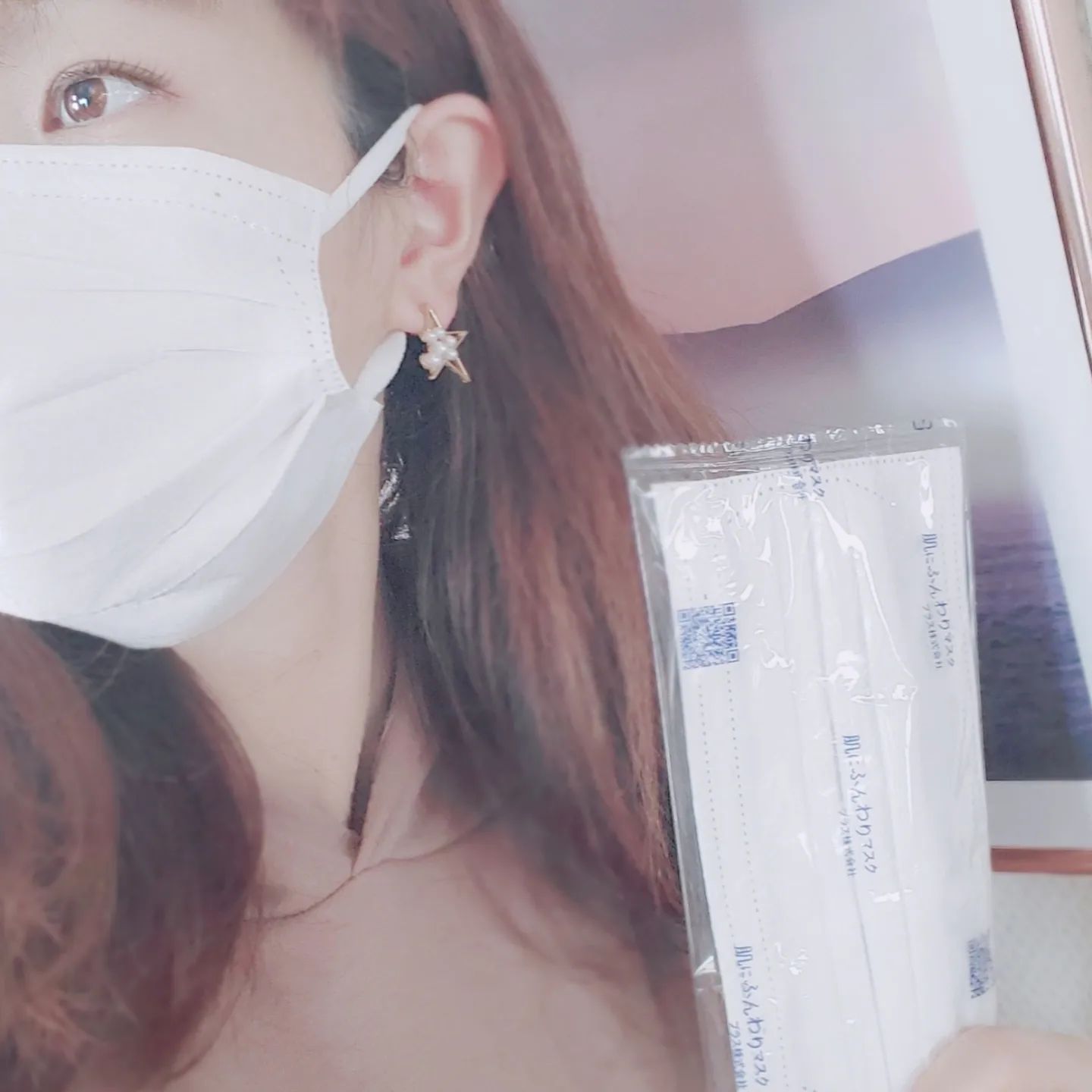 口コミ投稿：今日のマスク「肌にふんわりマスク」個包装だから持ち運びに便利😷肌触りもふんわり優…