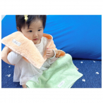 ♡綿100％シャルレのタオル🍎もう何度も洗濯して使ってるけど変わらずふんわりやわらか！🫧肌触りいい♡そして吸水力がすごい🫣✨今までいろんなタオル使ってきたけど、タオ&hellip;のInstagram画像