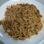 レンジで簡単に作れて美味しかった！辛くてご飯も進む！#キンレイのある食卓 #麺屋はなび #麺屋はなび元祖台湾まぜそば #monipla #kinrei_fanのInstagram画像