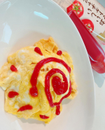 のあが作ってくれたオムライス☀️#ランチ#オムライス#PR #テーブルランド株式会社 #テーブルランド #丸善食品工業 #おいしいトマトケチャップ #トマト #ケチャップ #調味料 #moni&hellip;のInstagram画像