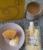 #八天堂 #hattendo #八天堂オンラインショップ #バームクーヘン＃とろけるくりーむ #おうちカフェ&nbsp;#monipla #hattendo_fan　八天堂さんのバームクーヘンと#フローズン&hellip;のInstagram画像