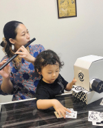 I worked hard as a mother🤣🤣🤣Transverse flute is difficult🎶My son is crazy about Kura Sushi so I &hellip;のInstagram画像